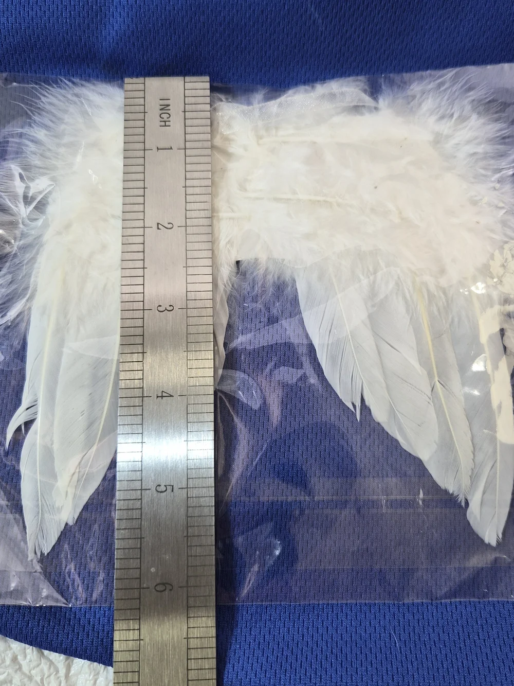 10 count, fluffy, white angel wings with hanger. Crafts, Ornaments, Scrapbook Sm